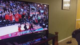LeBron James game winner -Cavs vs Toronto - END OF GAME 3 *Live* reaction