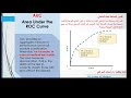 Lesson 127: #SPSS V.23 ROC Curve and AUC  منحى خصائص تشغيل المُستقْبِل