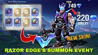 BALMOND RAZOR EDGE SUMMON EVENT 2025 MOBILE LEGENDS BANG BANG