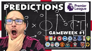 2022/23 Premier League - Matchday #1 Predictions
