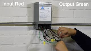 Hubbell-Acme Electric Single Phase Buck Boost Wiring Demo- Catalog Figure I