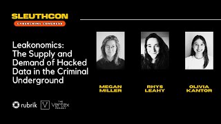 Leakonomics: The Supply and Demand of Hacked Data in the Criminal Underground | SLEUTHCON 2023