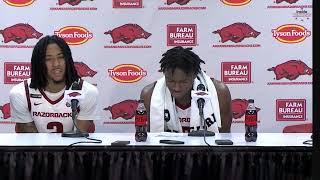 Boogie Fland \u0026 Adou Thiero Recap Hogs Win Over Oakland