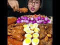 asmr eating spicy chicken leg piece🔥 egg curry shorts mukbangn asmreating mukbangasmr asmr