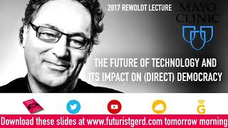 2017 Rewoldt Lecture with Gerd Leonhard: The Future of Technology and Its Impact on Direct Democracy