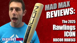 Rawlings ICON BBCOR Bat RBB5I3 Overview (2025)