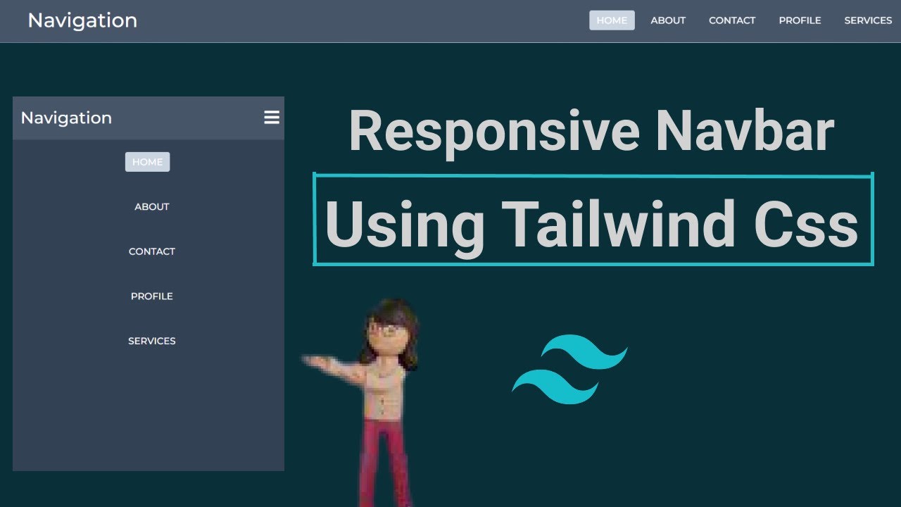 Tailwind CSS Responsive Navbar - YouTube