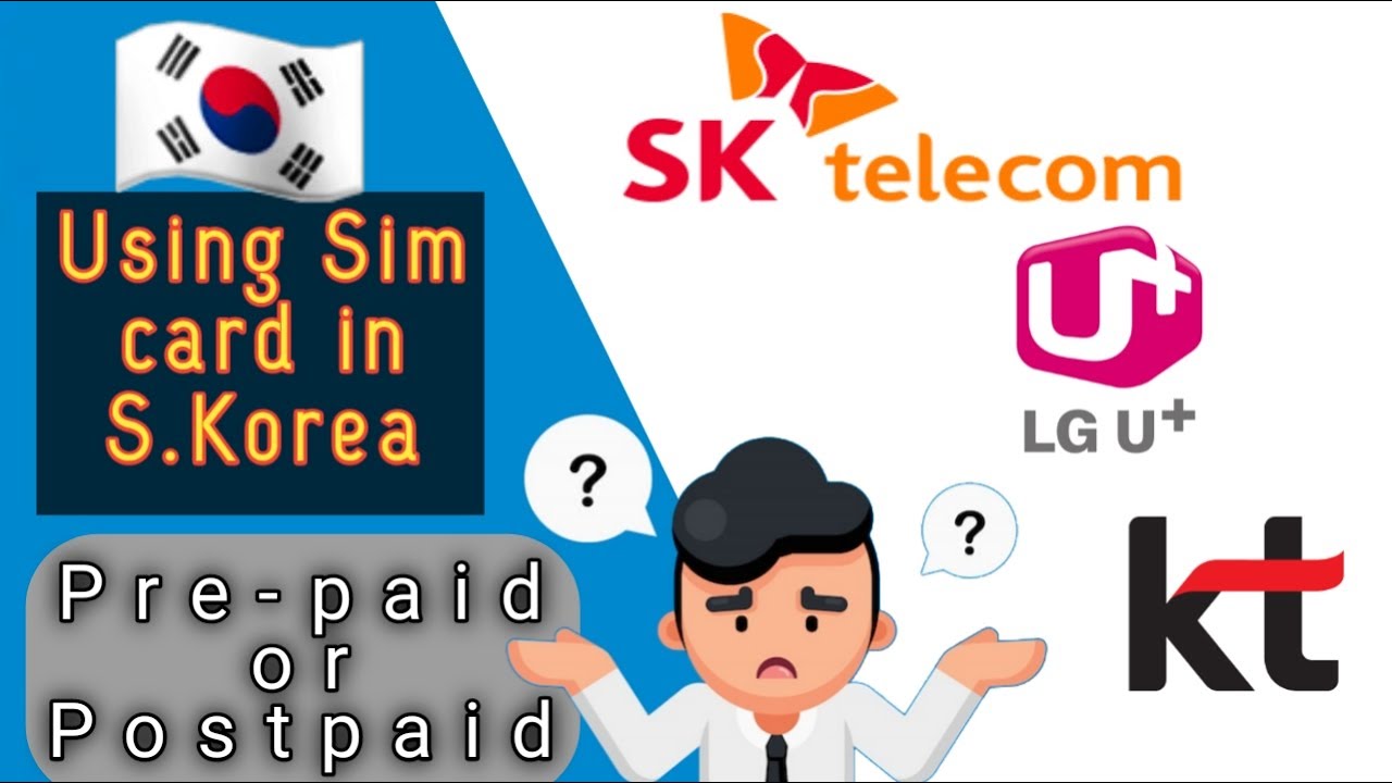 [4K] Buying Sim Card In Korea Explanation Of Prepaid Or Postpaid Sim ...