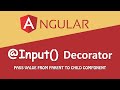 Input Decorator in angular | pass data from one component to another angular | Angular tutorial