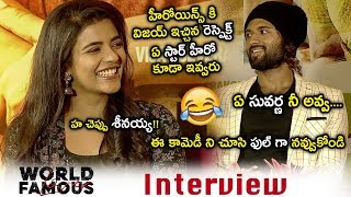 Aishwarya Rajesh Shocking Comments on Telugu Hero's | World Famous Lover Team Funny Interview