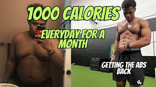 Eating 1000 Calories EVERYDAY for a Month‼️