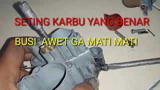 seting karbu vespa||busi jadi awet