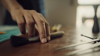 Handcrafting the Tokyo Leather Tray