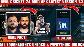 Real cricket 24 mod apk latest version 1.3 | Rc24 mod apk all tournaments unlock | Rc24 mod apk 1.3
