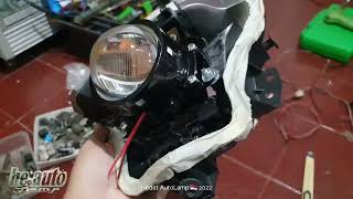 Buka-Bukaan Retrofit Headlamp Suzuki Bandit 150  #hobi_terang