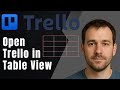 Trello: How to Open Table View (2025 Task Management & Productivity Tutorial)
