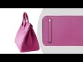 hermes birkin 35 bag fuchsia ostrich palladium hardware • mightychic •