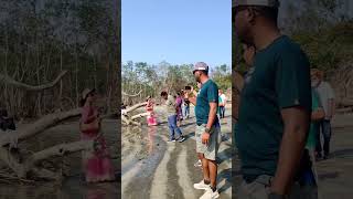 the world biggest mangrove forest Sunderban tour. we are enjoying Jamtola Sea beach.