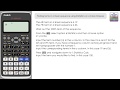 Finding Terms & nth Term of a Linear Sequence on a Casio Classwiz fx-991EX | Arithmetic Series