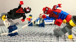 LEGO Spider-Man Peter Parker and Miles Morales stop motion animation