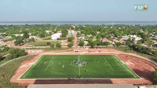 Cérémonie  de réception des travaux  du terrain  du stade municipal  de Sédhiou, financés par la FSF