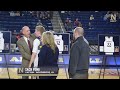 navy mbb senior night ceremony