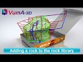 VUMA3D-network 2018 - Rock library - 3D mine ventilation simulation software www.vuma3d.com