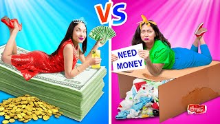 RICH VS BROKE SISTER| WHAT IF YOU LIVE WITH BROKE SIBLING BY CRAFTY HACKS PLUS