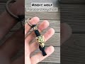 nordic wolf paracord keychain