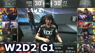 EDG vs ITZ - Worlds 2016 W2D2 Group C | LoL S6 World Championship Week 2 Day 2 INTZ vs EDG