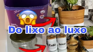 VASO CHIQUE FEITO COM POTE de SORVETE || CANTINHO DO CAFÉ