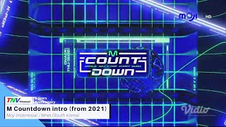 Moji (Indonesia) / Mnet (South Korea) - M Countdown intro (from 2021)