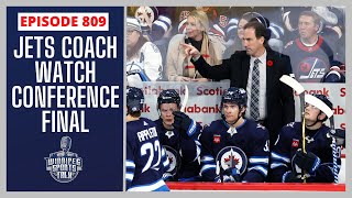 NHL Conference Finals, Oilers win Game 1 in in OT, Winnipeg Jets head coach watch,