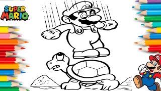 super mario jump dodge | coloring page the super Mario Bros movie