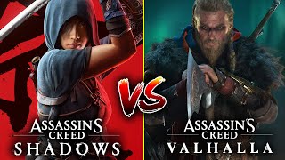 Assassin's Creed Shadows vs. Assassin's Creed Valhalla - 15 BIGGEST DIFFERENCES You May Not Know