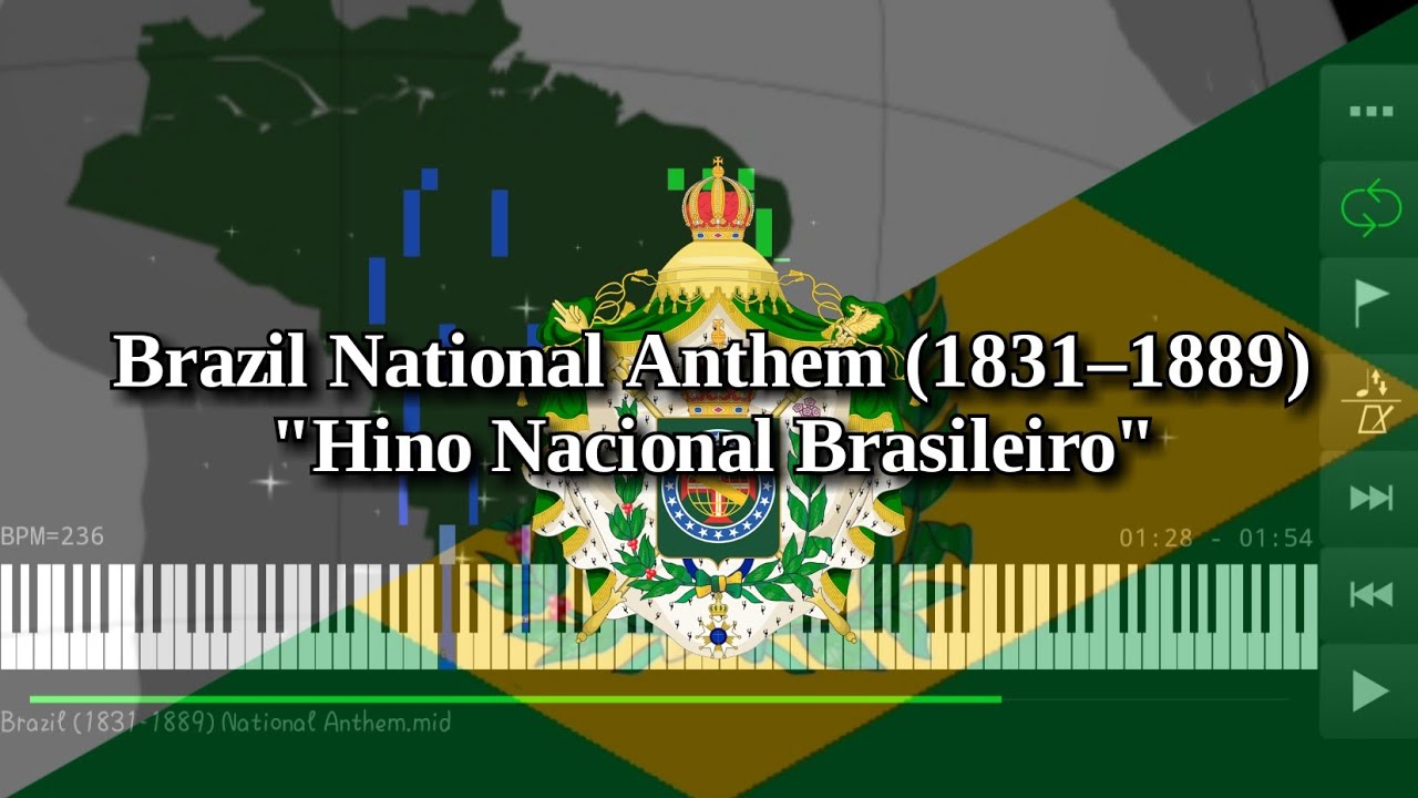 Brazil National Anthem (1831–1889) | Hino Nacional Brasileiro - Piano ...