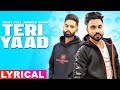 Teri Yaad (Lyrical Video) | Goldy Desi Crew Feat PARMISH VERMA | New Songs 2019 | Speed Records