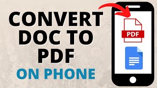 How to Convert Google Doc to PDF on Phone - iPhone, Android, Samsung