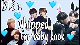 BTS babying Jungkookie PART 2 | hyungs are whipped for the maknae