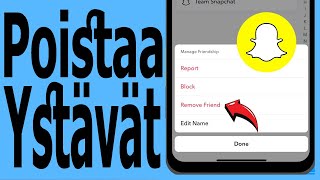 Kuinka poistaa ystäviä Snapchatista