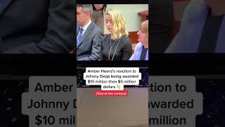 Amber Heard reaction to Johnny Depp winning almost Crying #JohnnyDepp #AmberHear