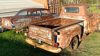 Can we get the 235ci 6 cylinder unstuck in Ole Blue our barn find 1957 Chevy pickup?