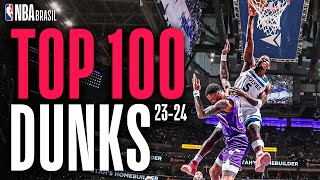 As 100 melhores enterradas da temporada regular 23-24 da NBA!