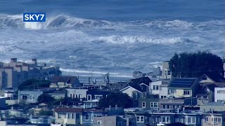 Coastal California cities monitor high surf after damage from powerful waves