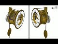 Paris clock movement - Brocot escapement