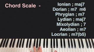 이지원재즈피아노 #32 모드와 코드스케일 Mode \u0026 Chord Scale