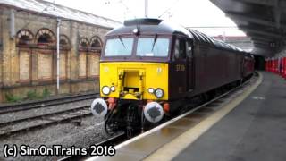 WCRC Class 57, 57601 \u0026 57316, 1Z49 at Crewe (2nd April 2016)