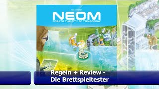 Neom Erbaue die Stadt der Zukunft - Brettspiel - Regeln + Review - Die Brettspieltester