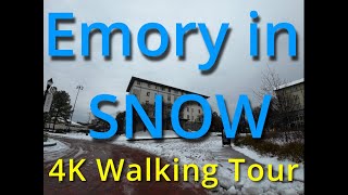 Emory University Campus in SNOW | POV 4K Walking Tour