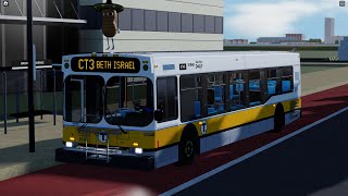 MBTA Roblox MBOC Gen 3 2007 D40LF 0749 On Route CT2 To Andrew Station Ft SkullBruhXD